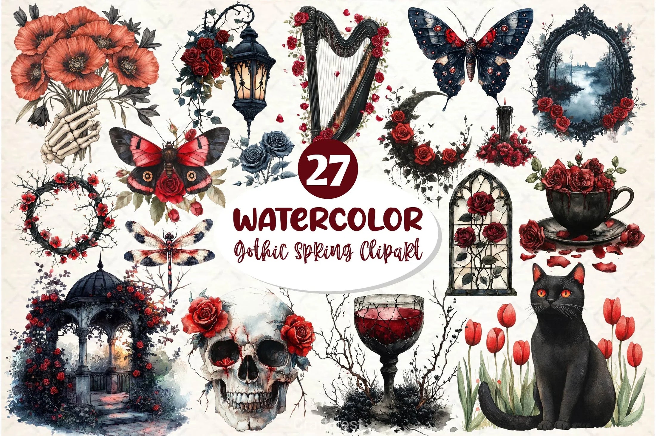 Art Nouveau Junk Journal Pages