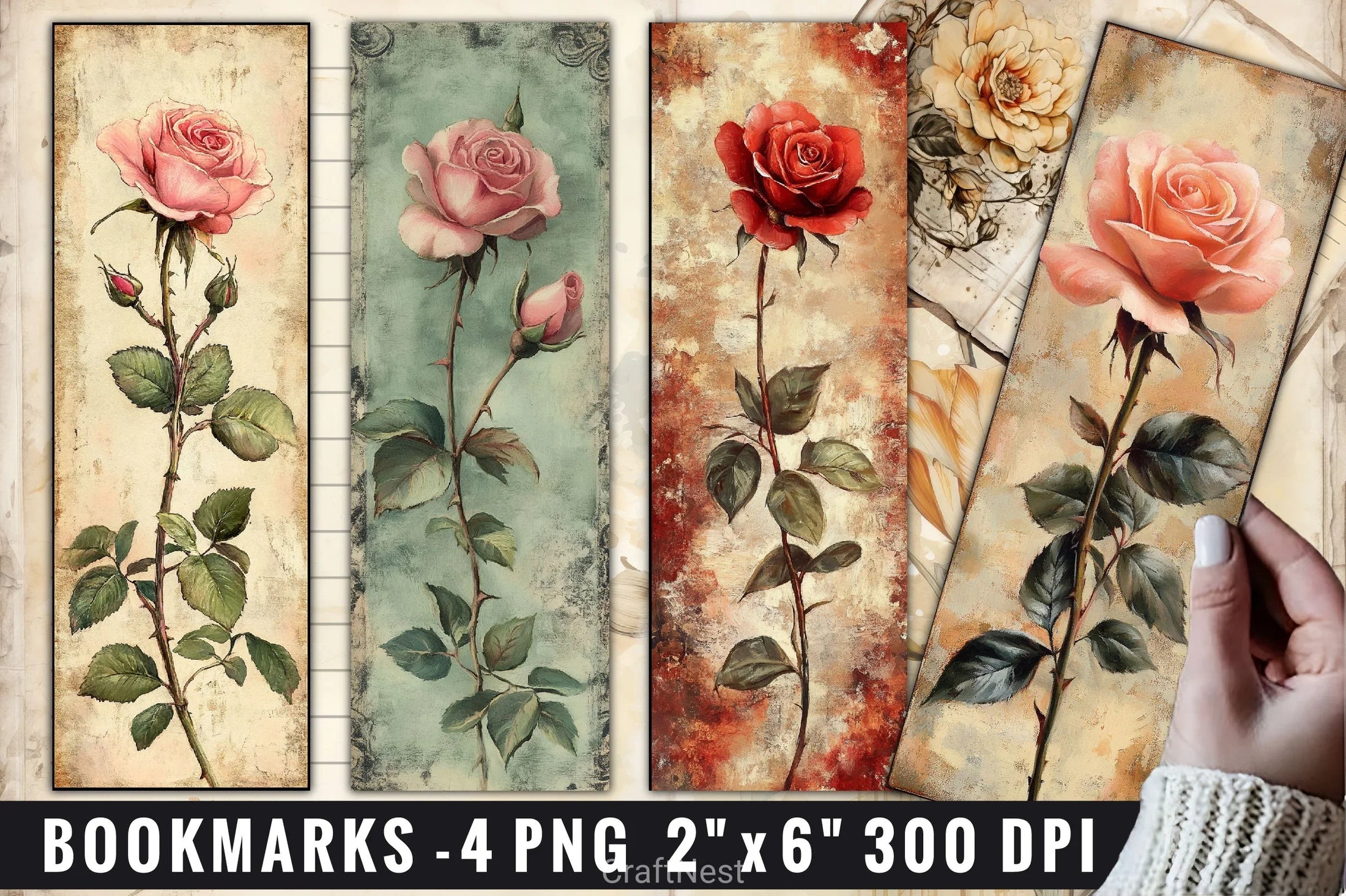 Art Nouveau Junk Journal Pages