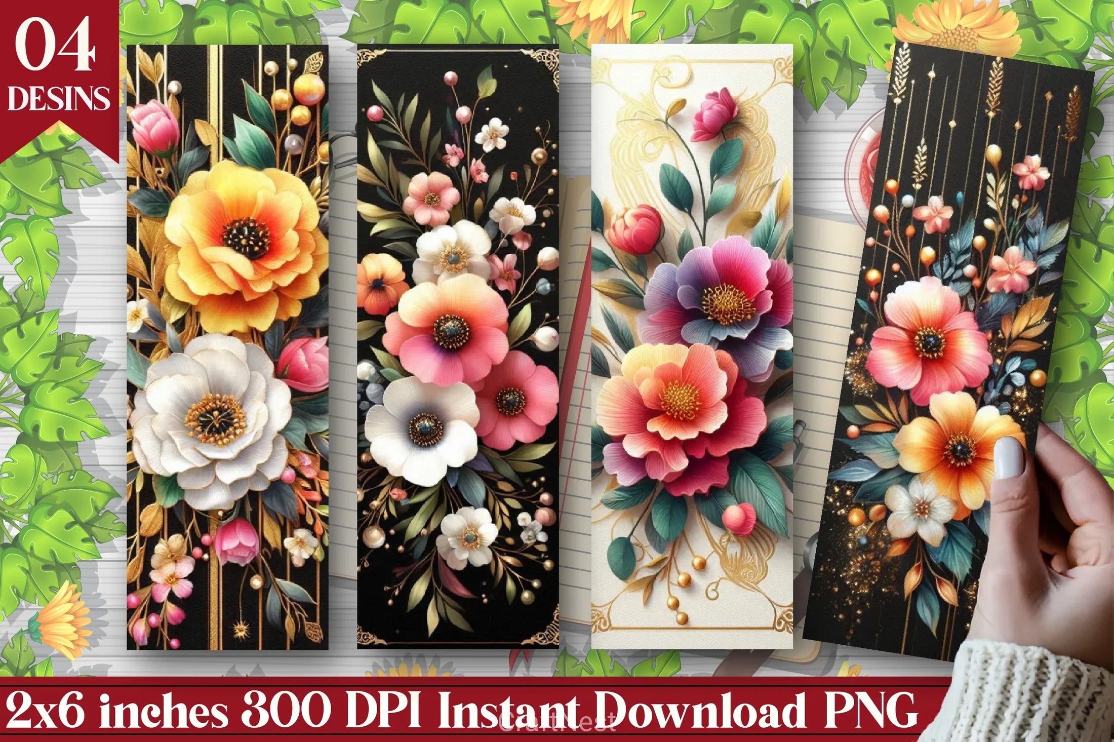 Art Nouveau Junk Journal Pages