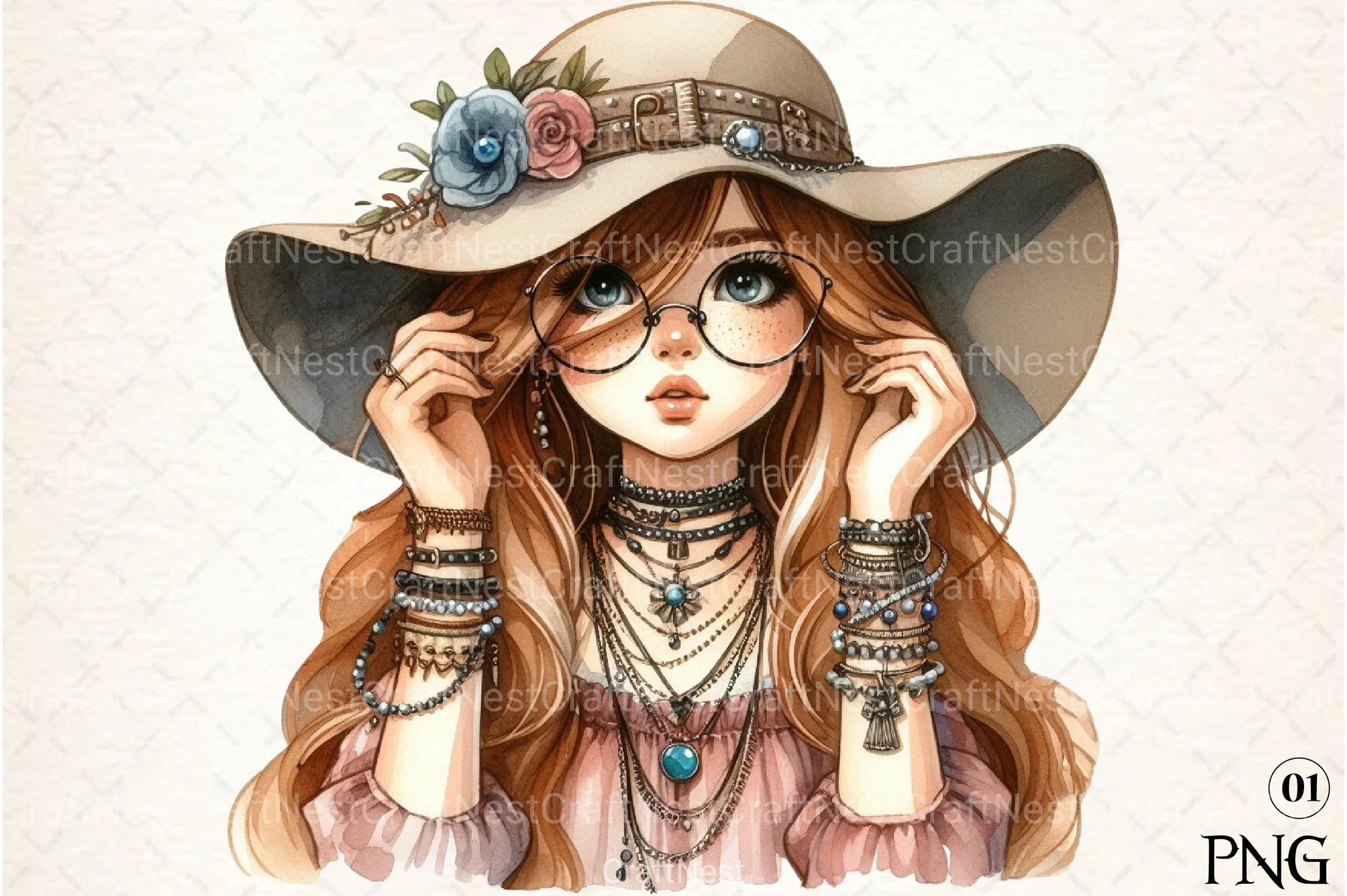 Art Nouveau Junk Journal Pages